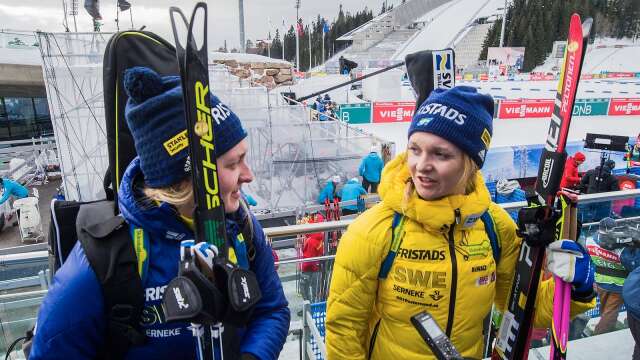 Emma Nilsson och Mona Brorsson vann EM-guld i mixedstafett.