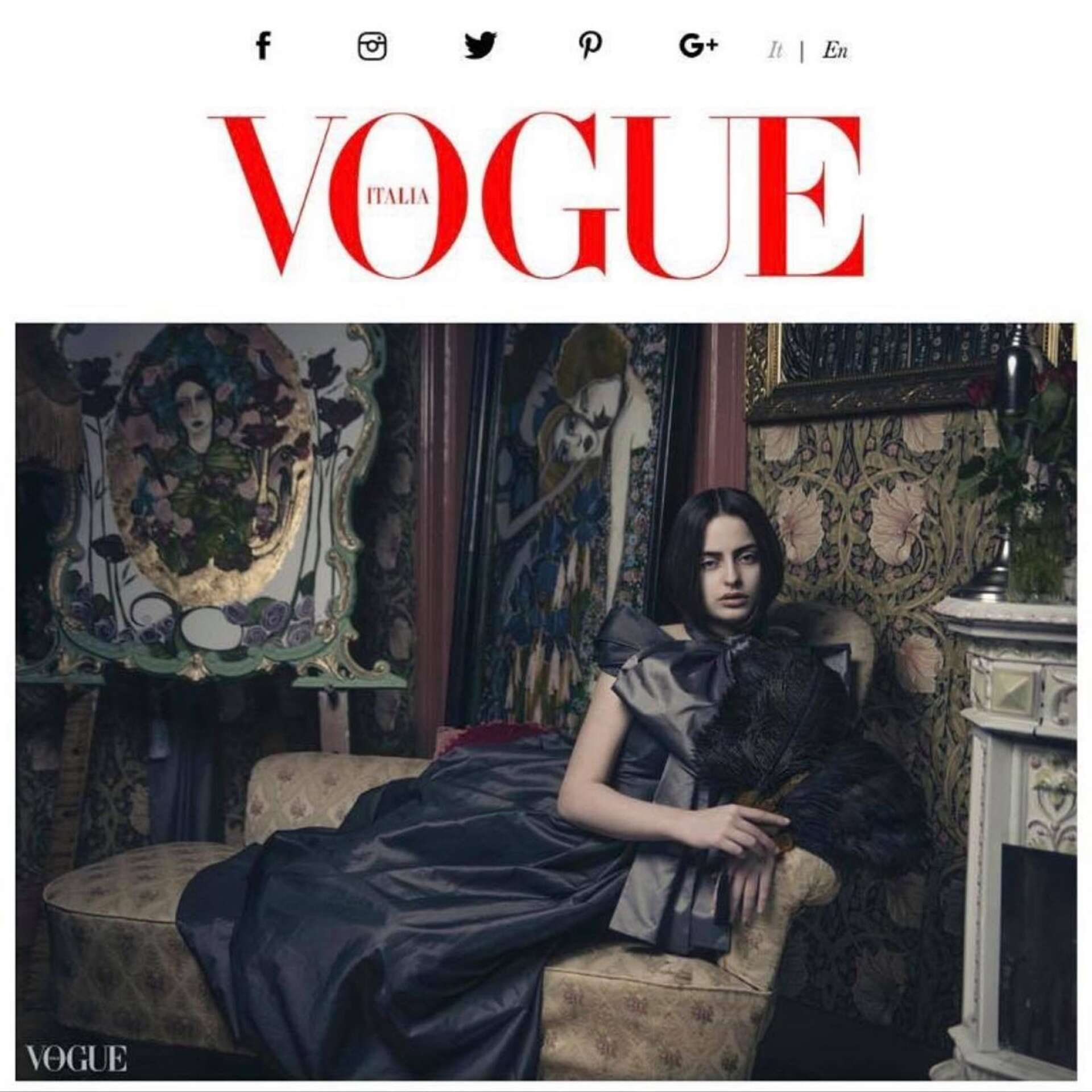 För två år sedan blev Igrain tack vare fotografen Örjan Jakobsson från Hova ett ansikte i Vogue Italia.  FOTO: Örjan Jakobsson
