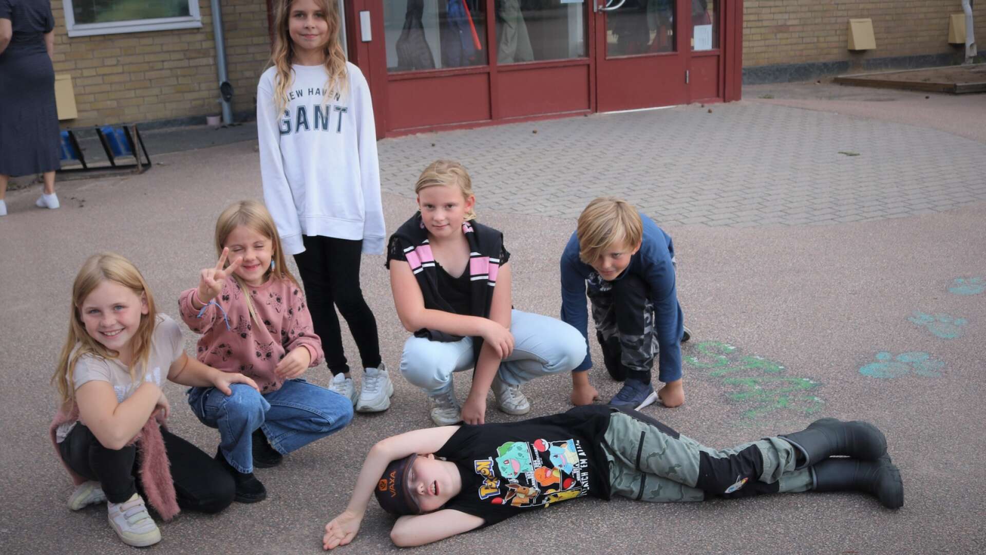 Barnen på Fritids i Nossebro tycker det har varit ett bra sommarlov.