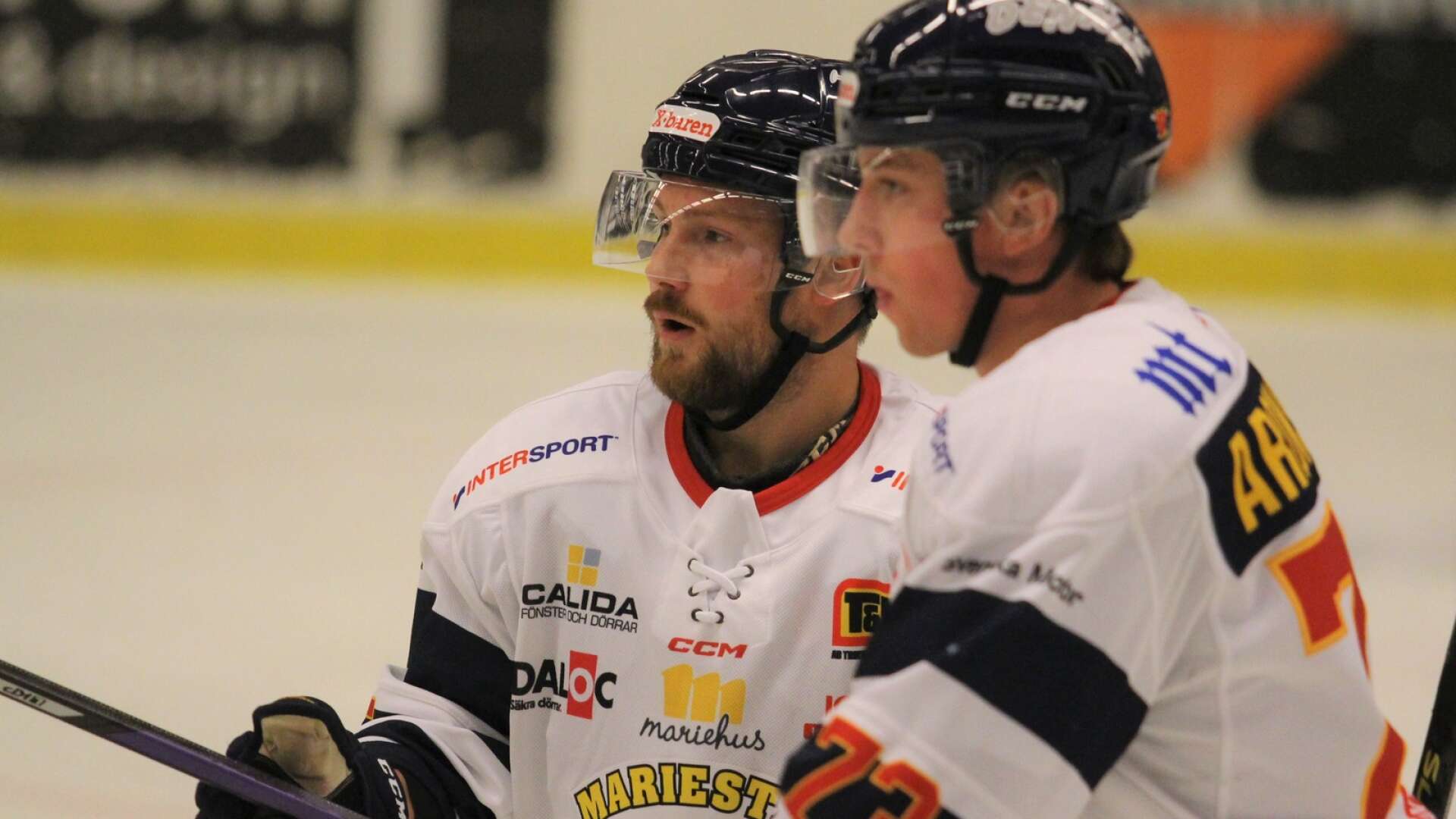 Anton Blomberg och Tobias Aronsson fick åka från Borlänge utan några poäng med sitt Mariestad Bois.
