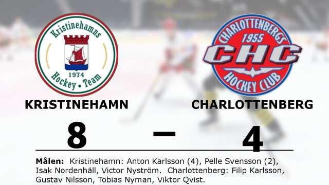 Kristinehamns HT vann mot Charlottenbergs HC