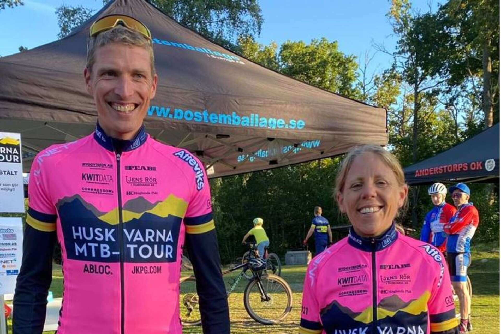 Mariestadcyklistens Fredrik Funk och Anna Svantesson klev överst på pallen efter tre etapper.