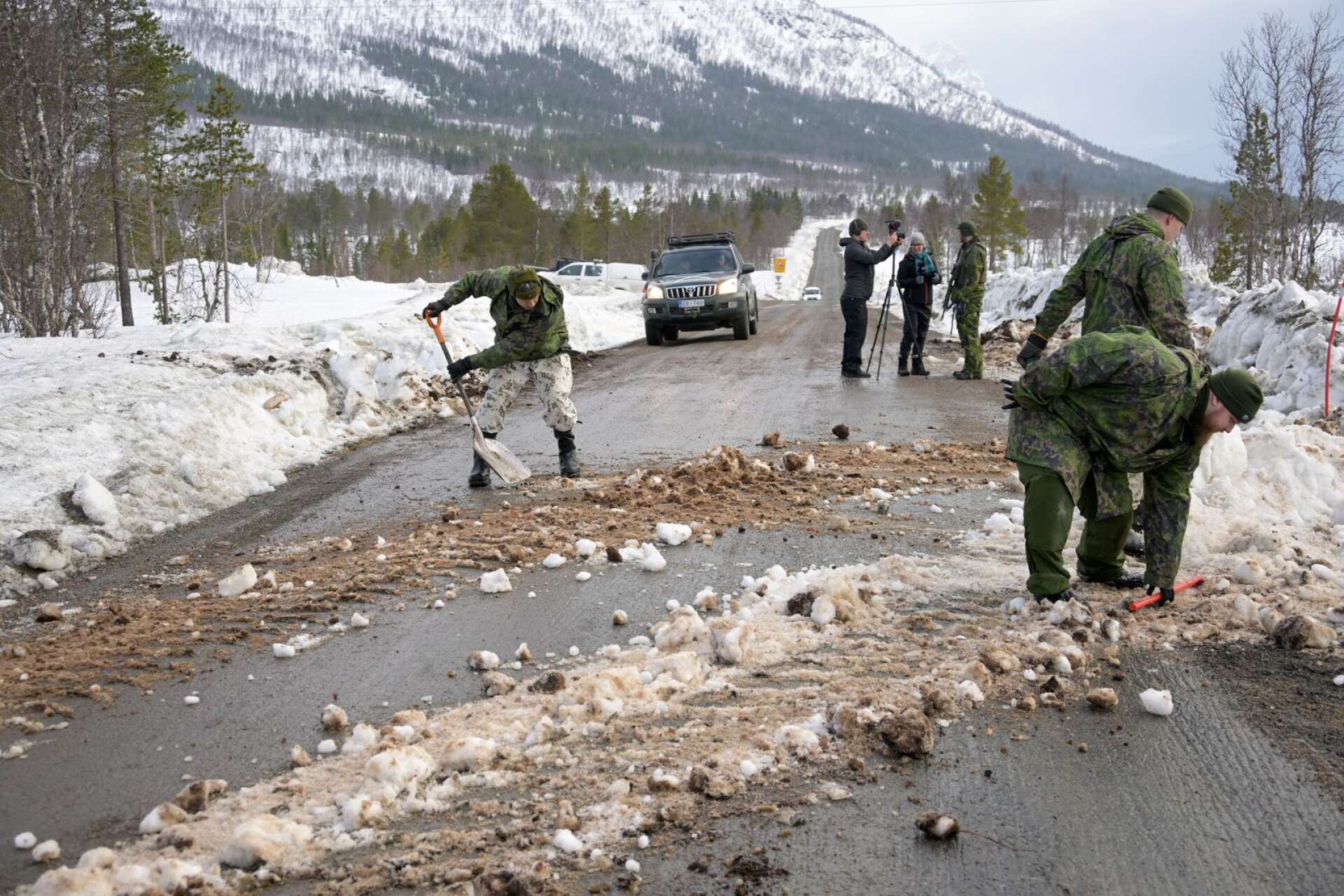 Bild från förra årets internationella militärövning Cold respons utanför Narvik i Norge, där Nato- och partnerländer deltog.