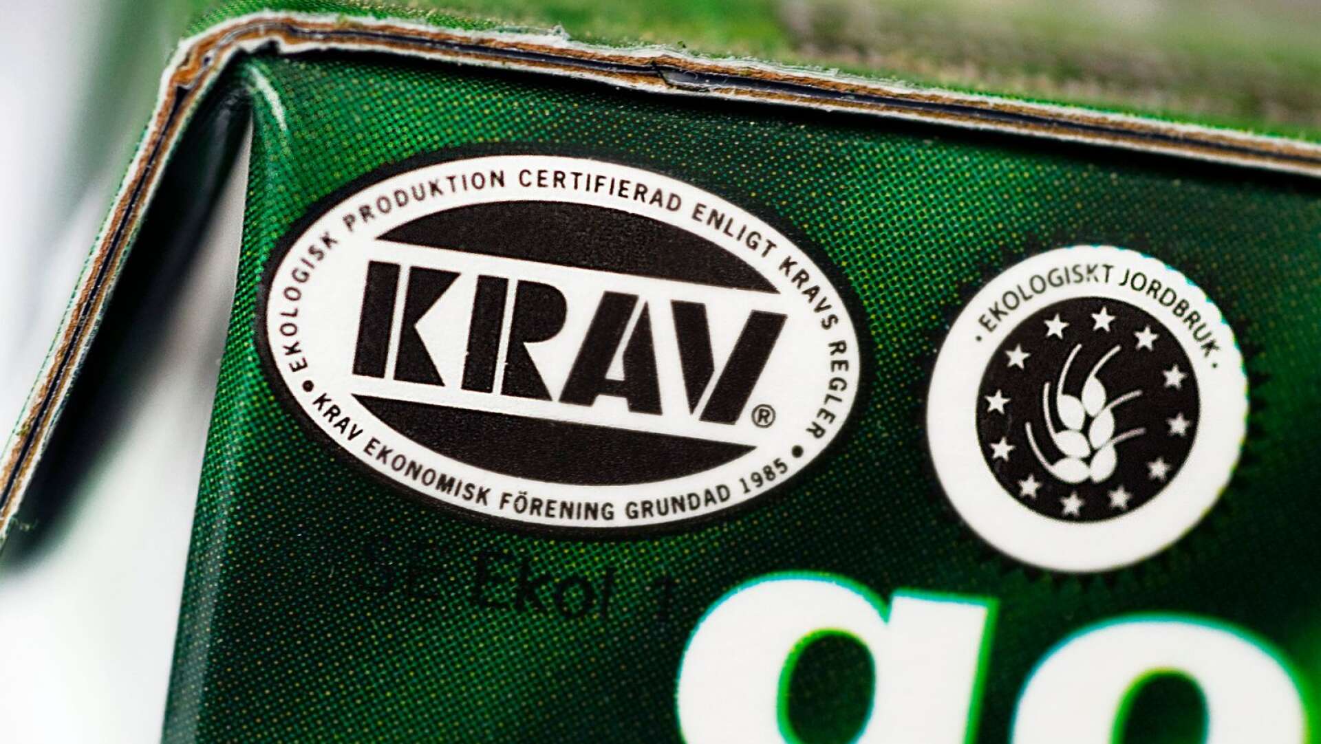 Det KRAV-certifierade jordbruket står för den större delen av den ekologiskt brukade jorden.