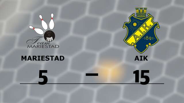 Team Mariestad förlorade mot AIK