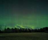 Susanne Olsson såg den här illgröna himlen klockan 20.53.
