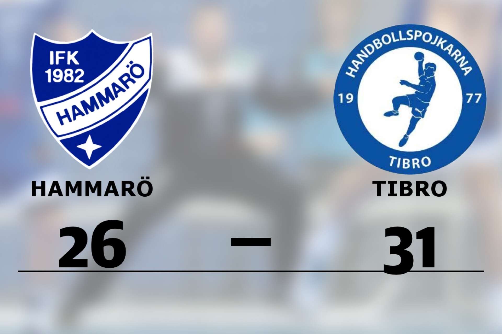 IFK Hammarö förlorade mot HP Tibro