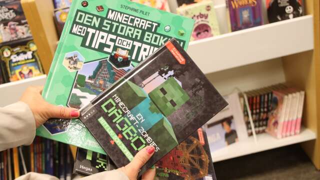 Böcker om spelet Minecraft. 