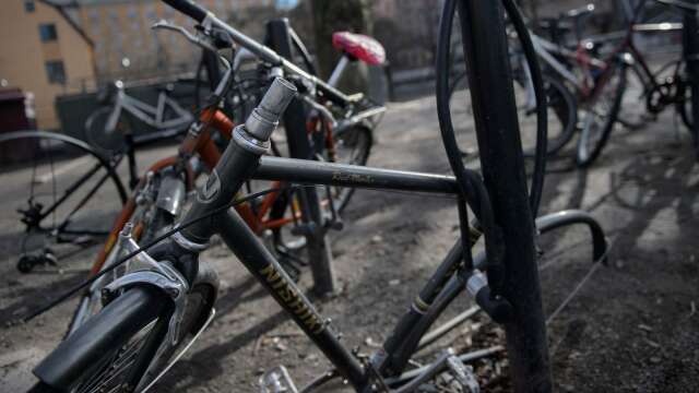 Varje år sker 70000 cykelstölder i Sverige.