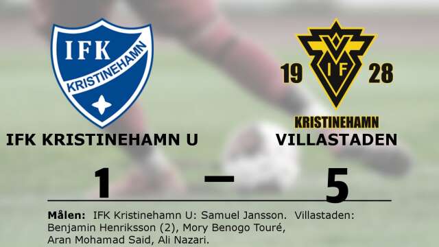 IFK Kristinehamn Fotboll förlorade mot Villastadens IF