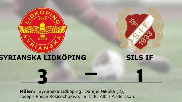Syrianska FK Lidköping vann mot Sils IF