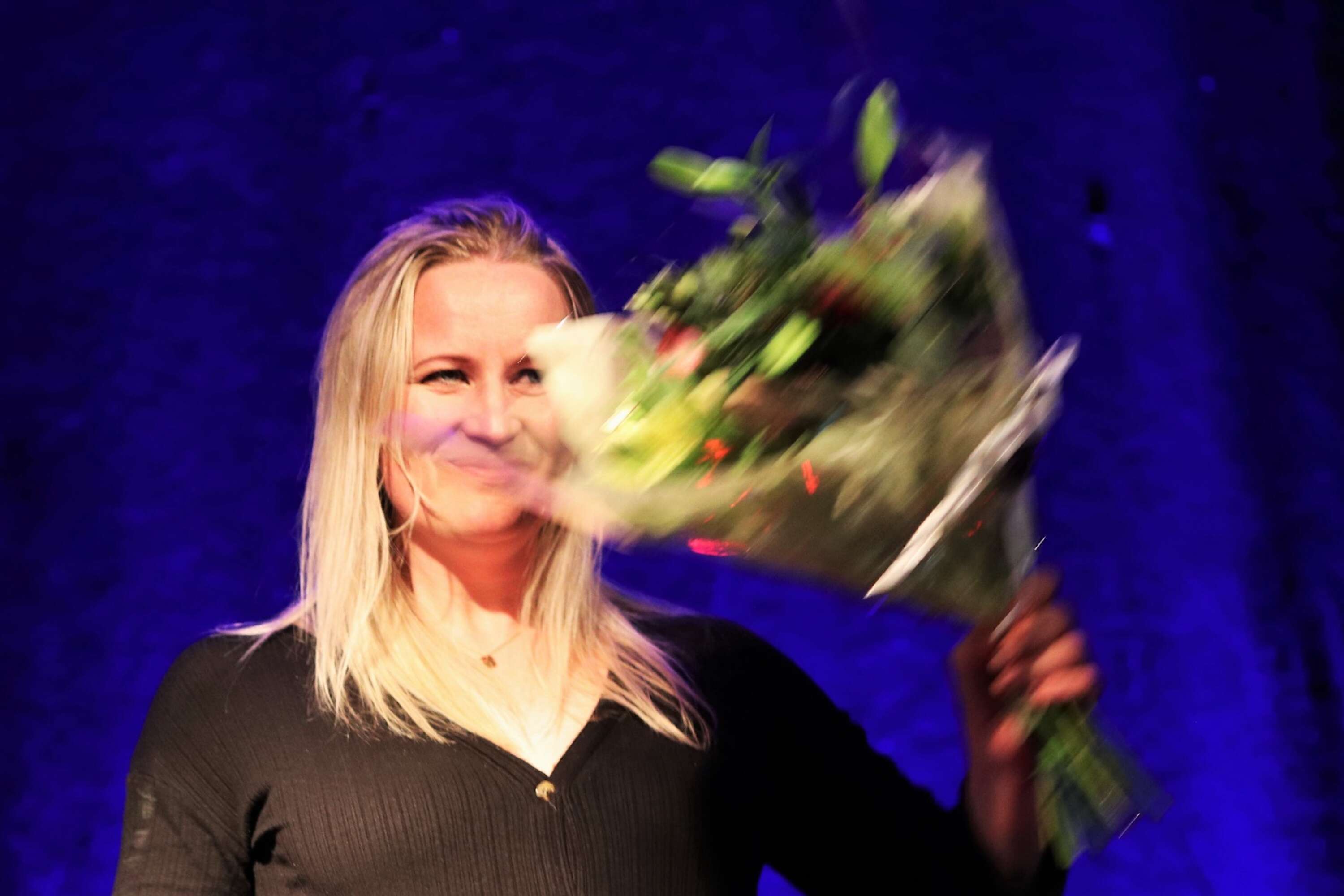 Lisa Johansson, som hade nyöppning för Floristen i rummet på Kungsgatan samma dag, tog emot priset för Årets satsning.