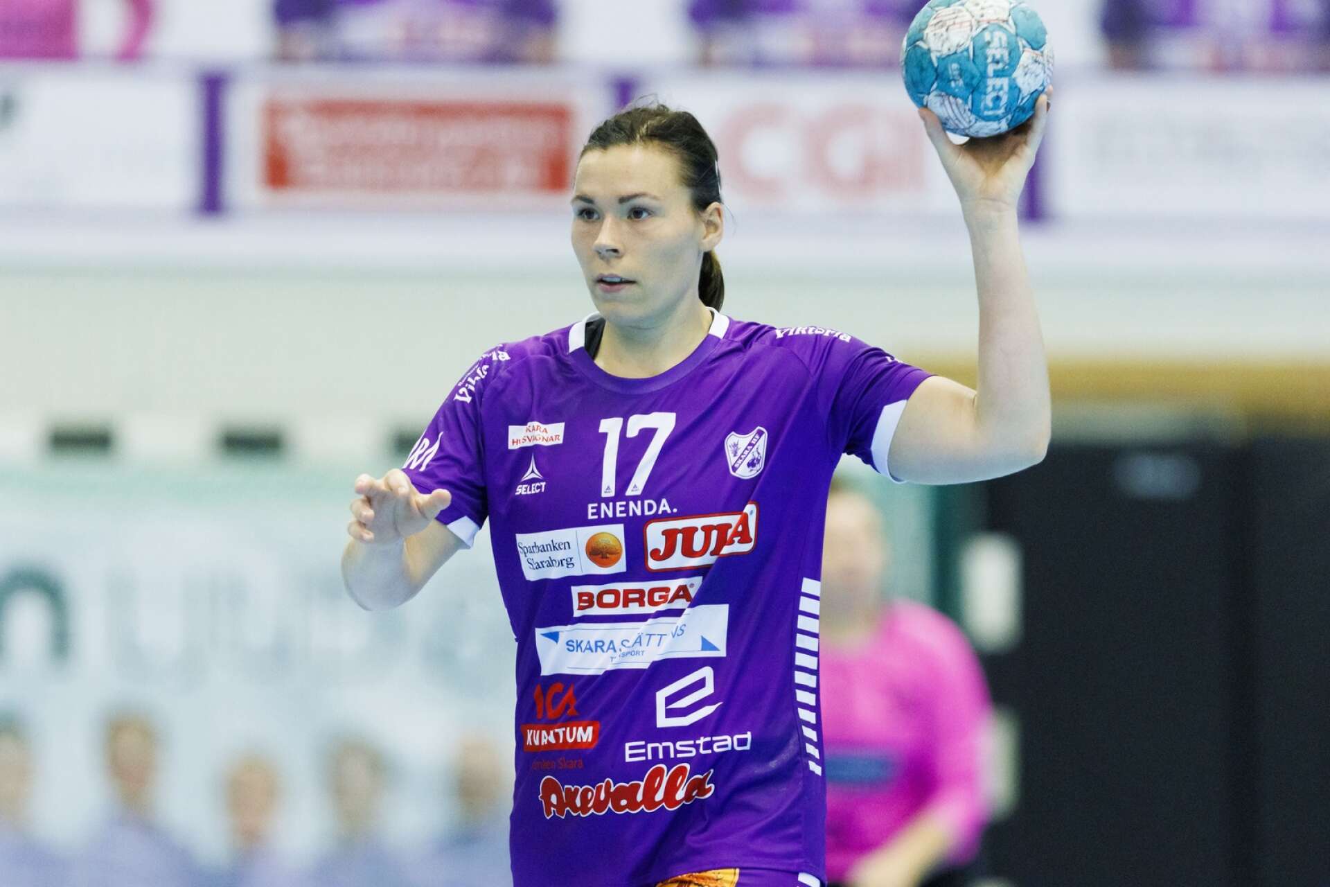 Sara Johansson, Skara HF, har blivit utsedd till månadens spelare i Handbollsligan.