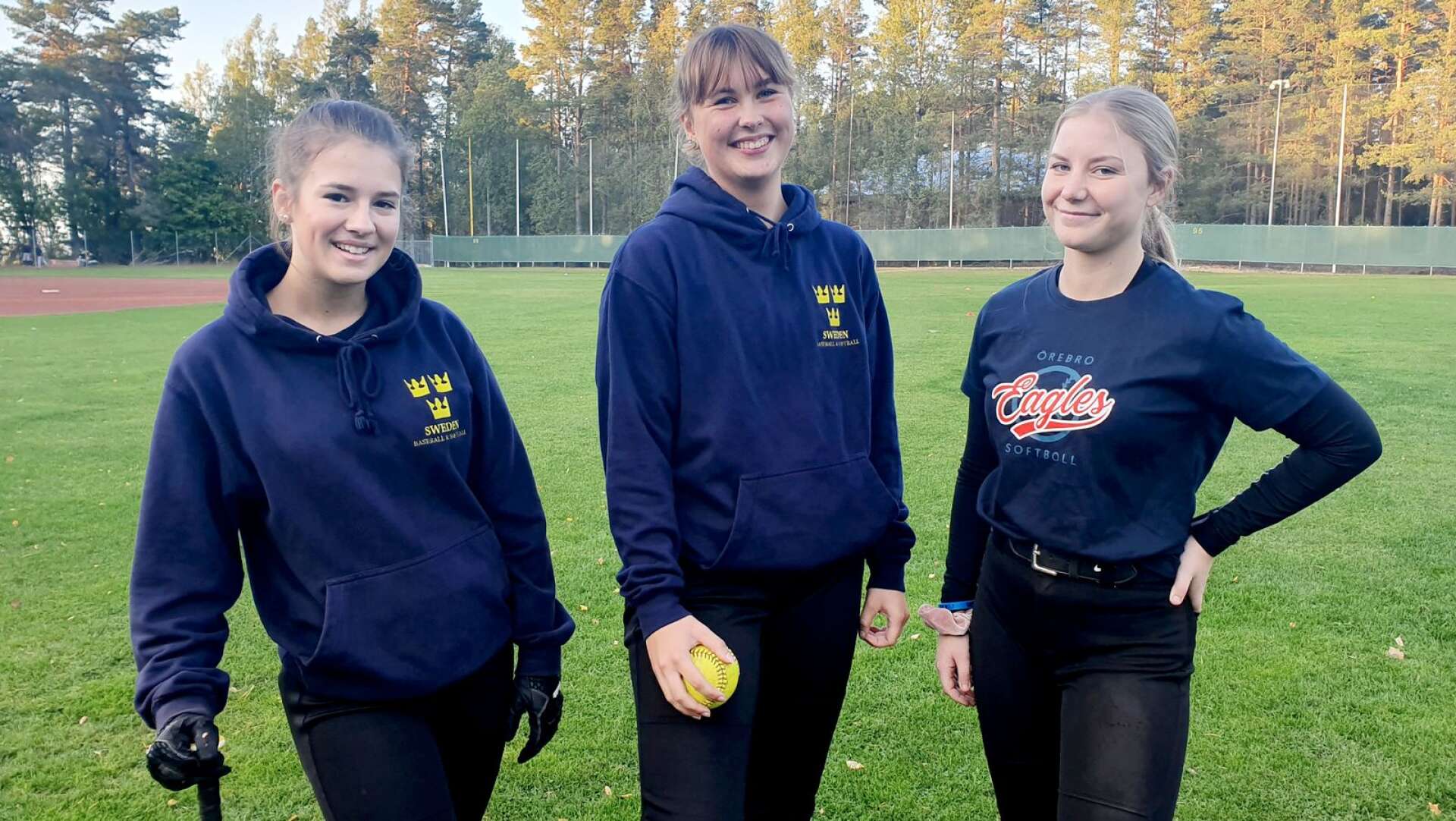 Maja Öijen, Bella Kanesved och Matilda Wåhlstedt känner sig bra förberedda inför helgens fem eller sex matcher.