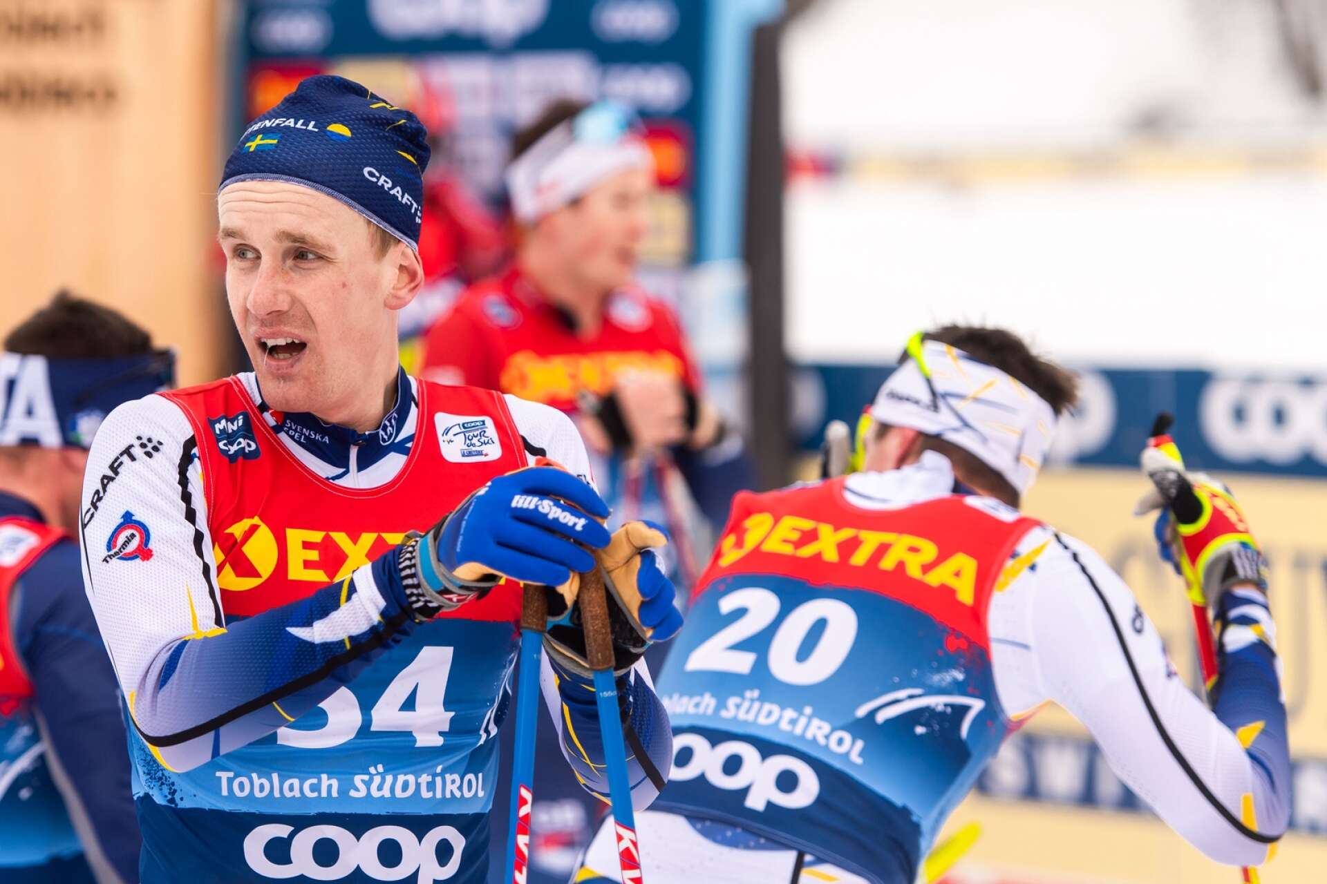Marcus Ruus under Tour de Ski 2021 – totalt blev det 25 starter i världscupen för värmlänningen som nu lägger av.