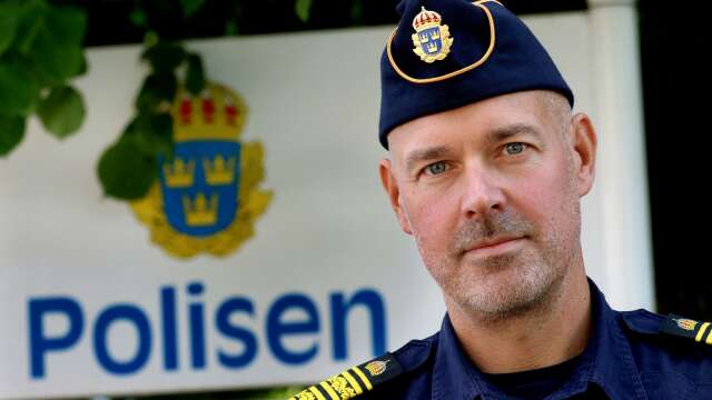 Fredrik Malm, polisområdeschef i Skaraborg. 