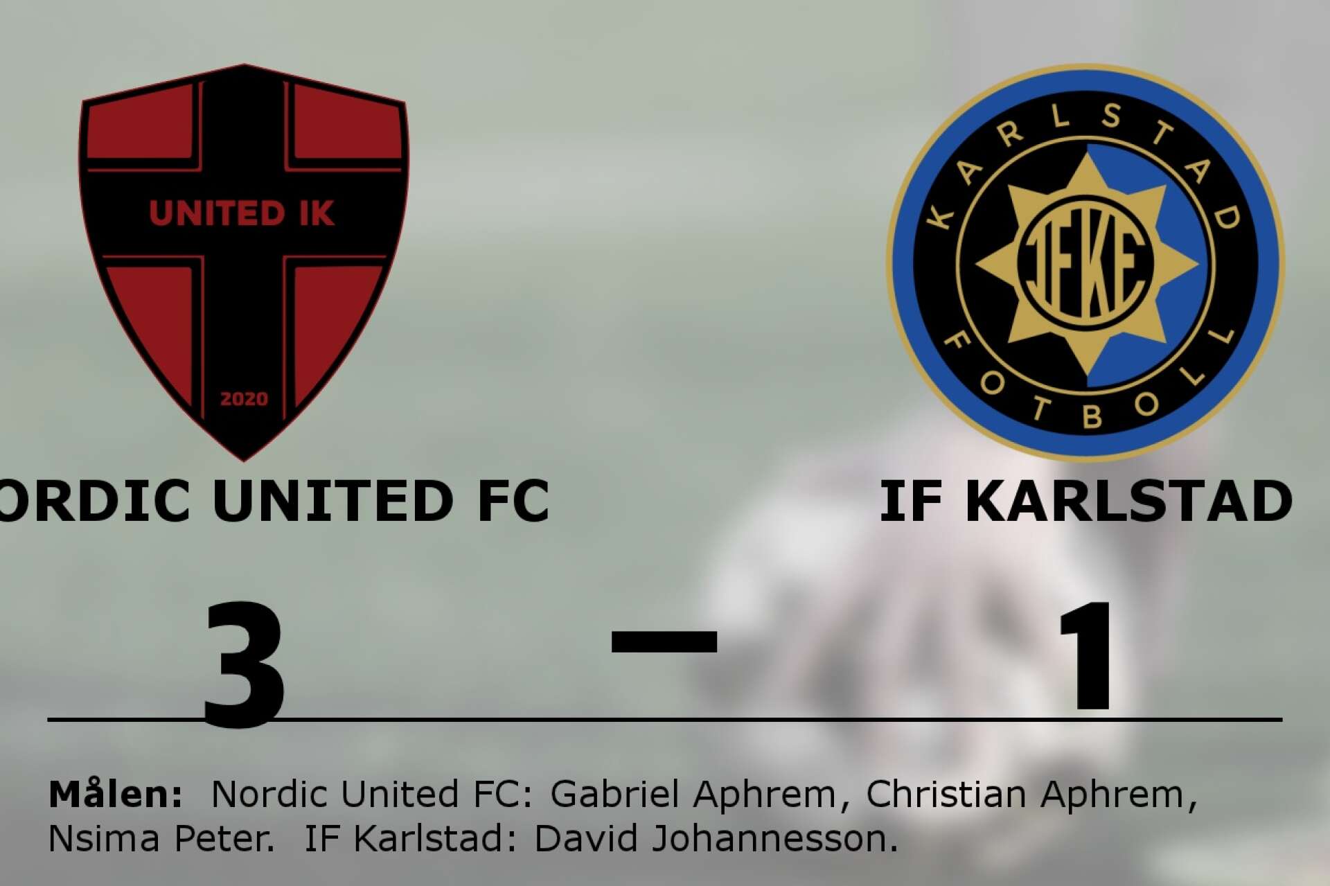 United IK Nordic vann mot IF Karlstad Fotboll