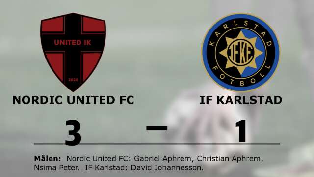 United IK Nordic vann mot IF Karlstad Fotboll