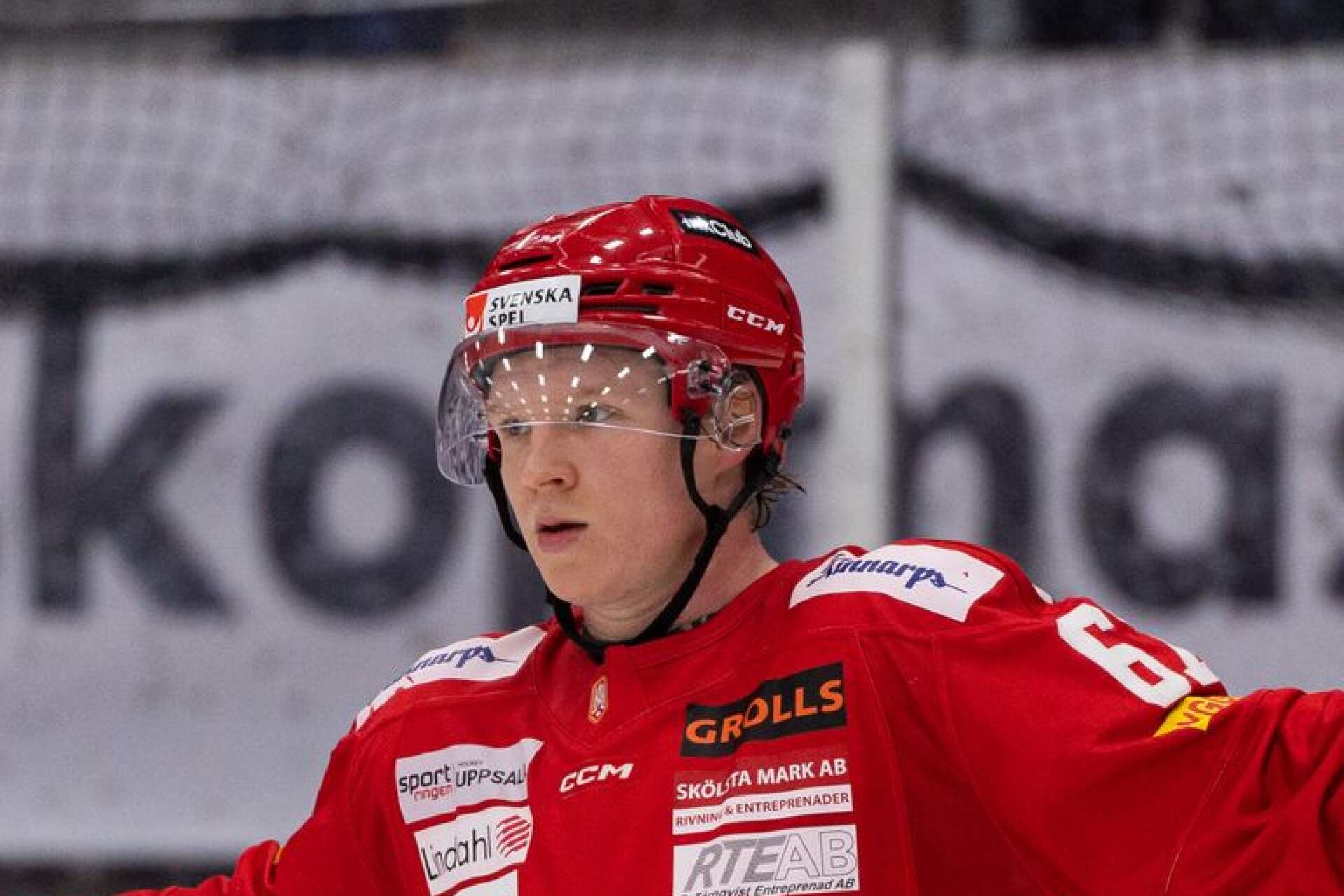 Jesper Norbäck jublar efter ett av sina elva mål den här säsongen. 