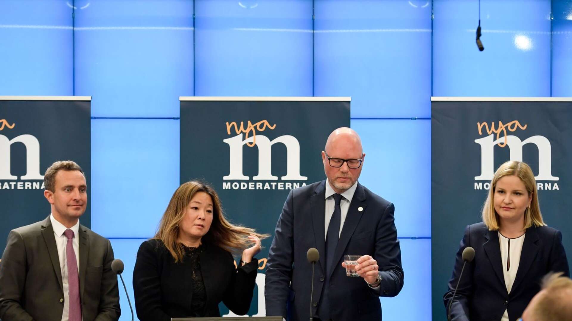 Tomas Tobé Jessica Polfjärd, Jörgen Warborn och Arba Kokalari toppar M-listan till Europaparlamentet.