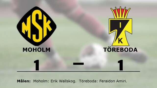 Moholms SK spelade lika mot Töreboda IK