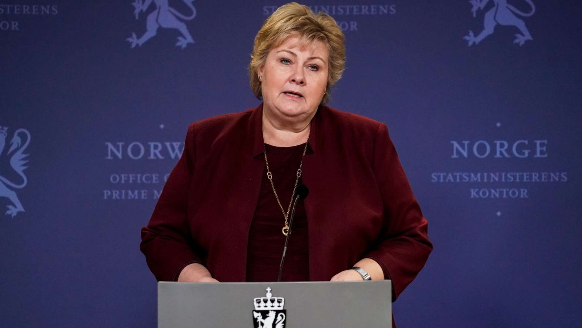 Norges statminister Erna Solberg. Arkivbild.