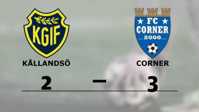 Kållandsö GoIF förlorade mot FC Corner