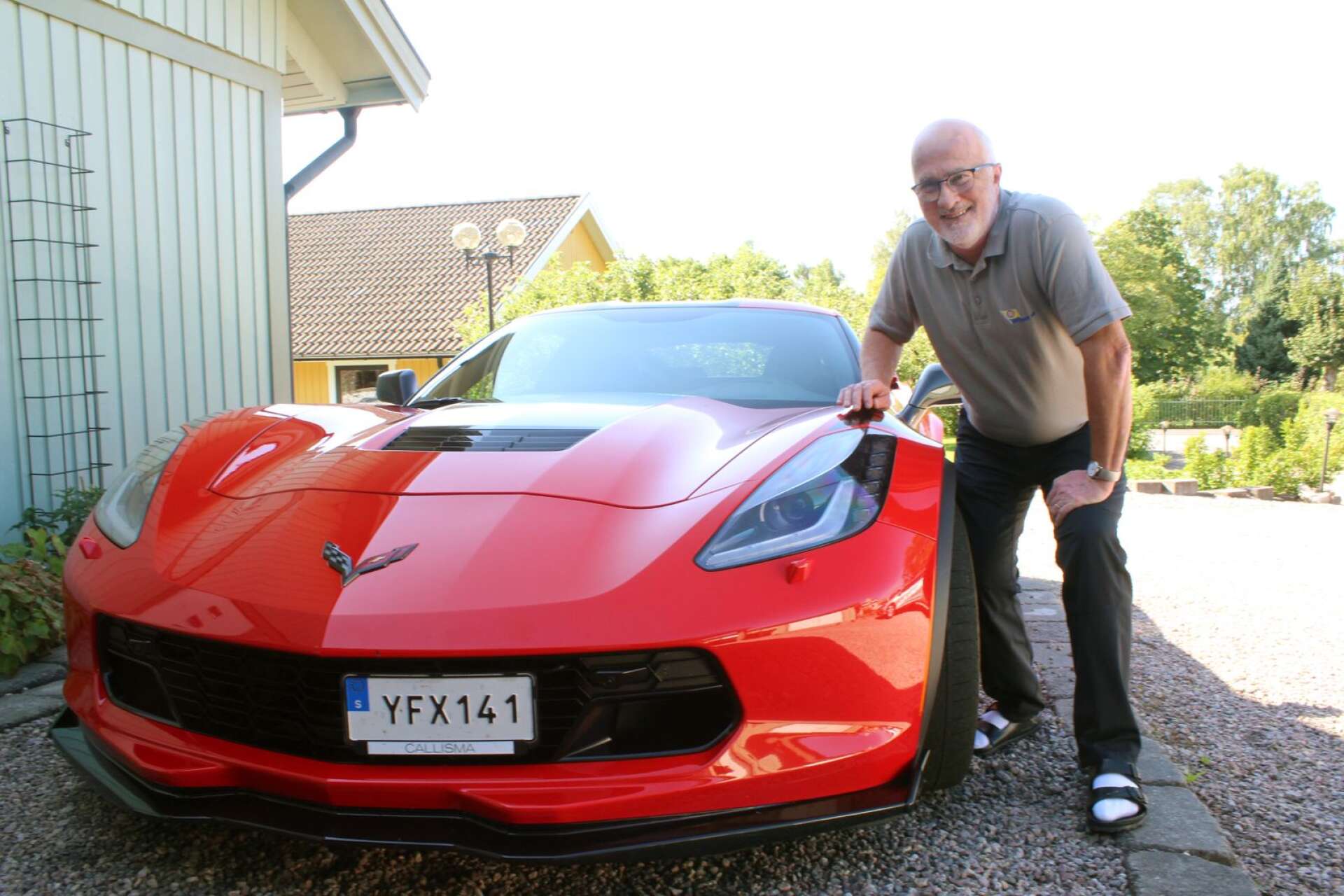 Thomas firade sin pensionering med en Corvette Grand Sport.