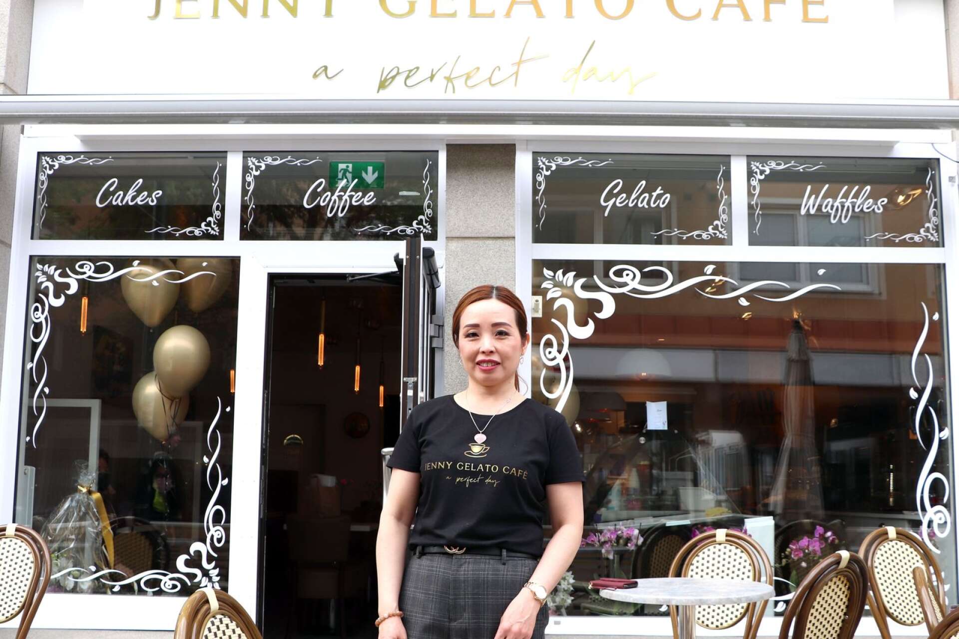 Under tisdagen var det premiäröppning av Jenny Gelato Café på Storgatan. Ägaren Jenny Ly såg framemot att få släppa in sina kunder.