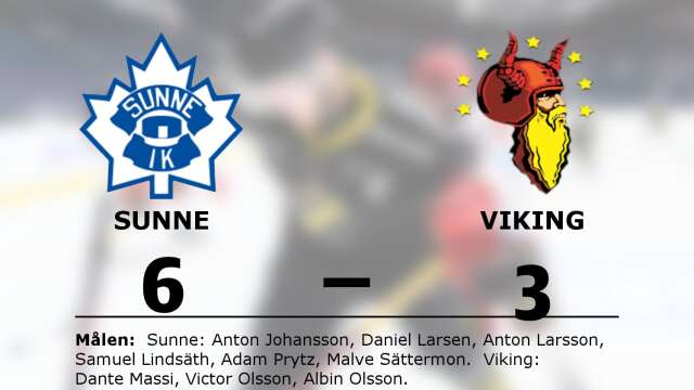Sunne IK vann mot Viking HC