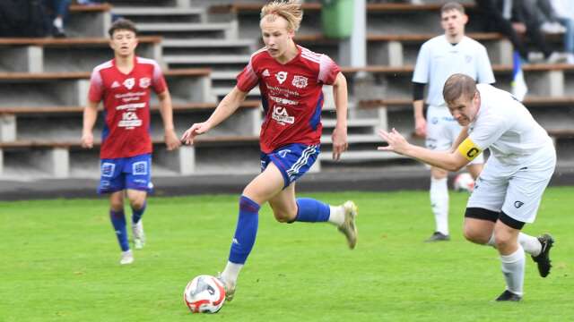 Joel Larsson gjorde Arvikas enda mål i bortaförlusten mot Kristinehamn. Arkivbild.