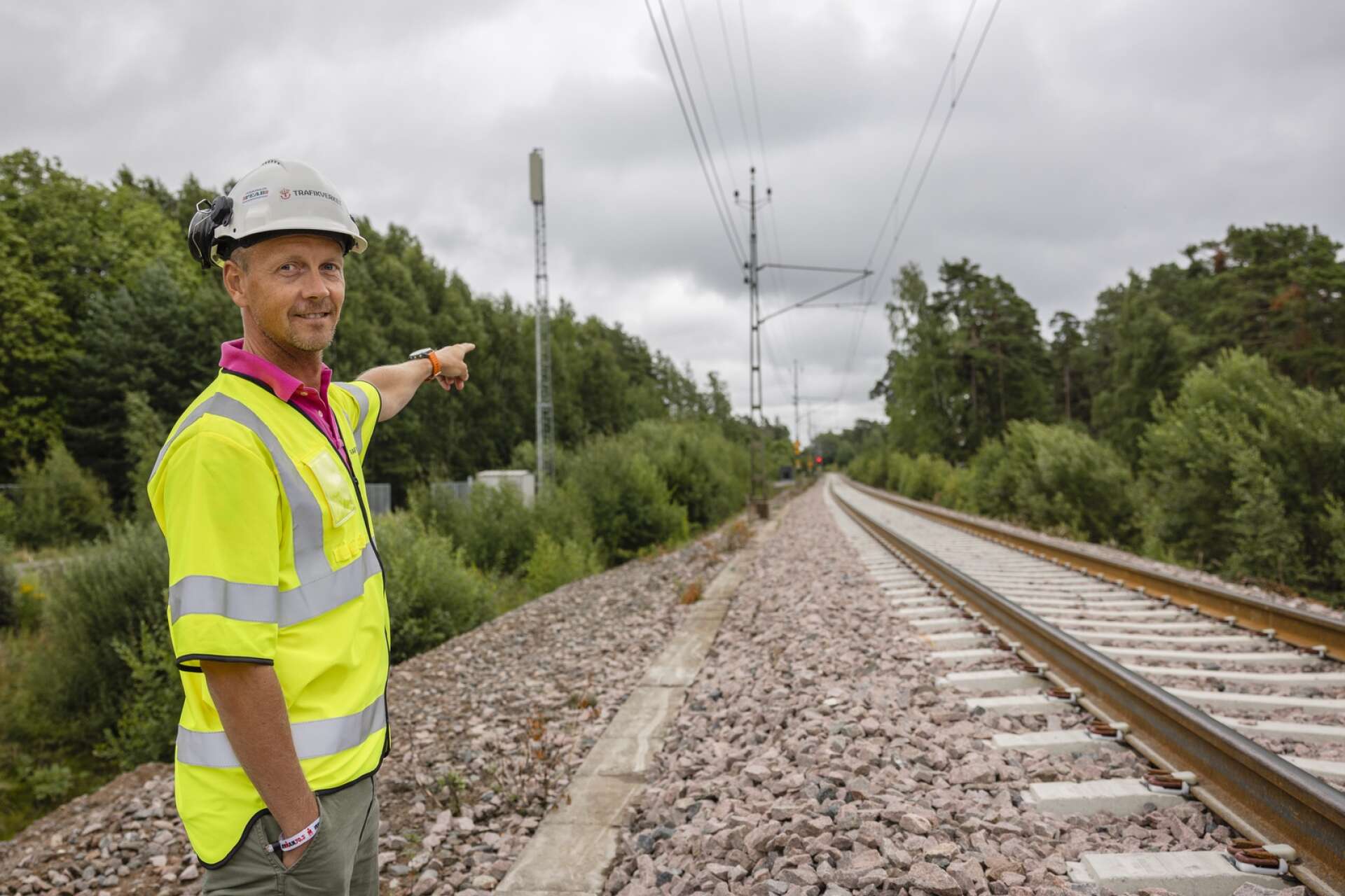 Jörgen Olofsson, projektledare på Trafikverket, är nöjd med hur arbetet har gått. 