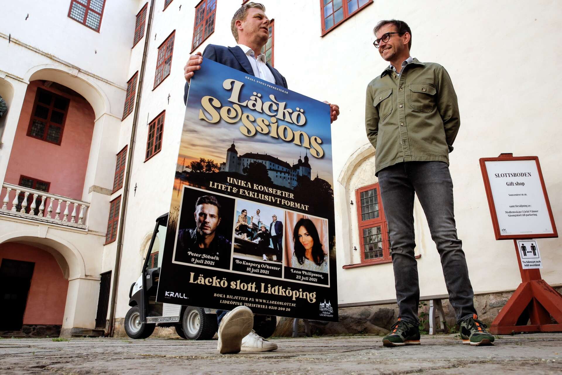 Patrik Krall och Fredrik Holmdahl, arrangörerna bakom ”Läckö Sessions”.