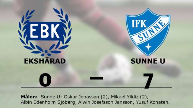 Ekshärads BK förlorade mot IFK Sunne