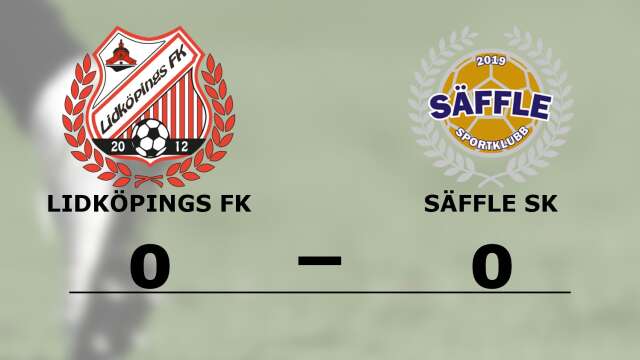 Lidköpings FK spelade lika mot Säffle SK