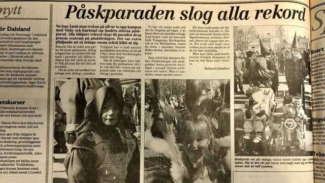 Påskparaden i Åmål slog alla rekord för 25 år sedan.
