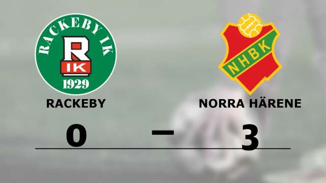 Rackeby IK förlorade mot Norra Härene BK