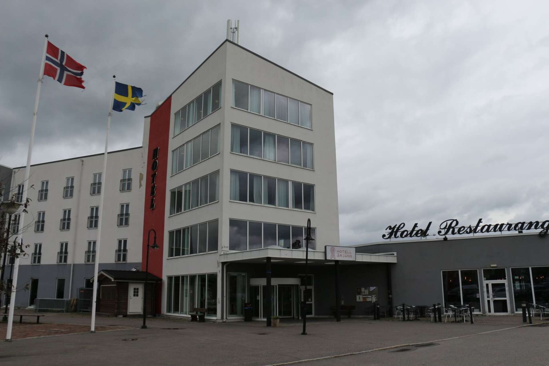 Här, på hotellet i Årjäng, är beläggningsgraden runt 10 procent för tillfället.