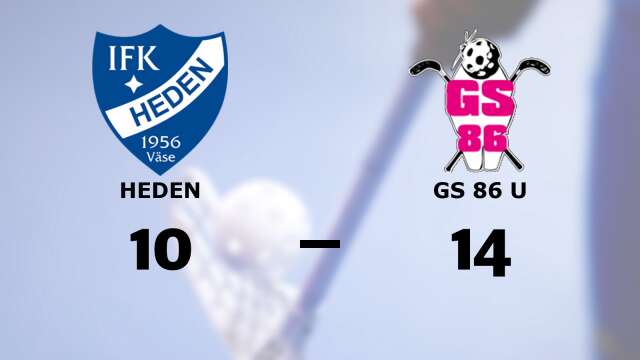 IFK Heden förlorade mot GS 86 AIF