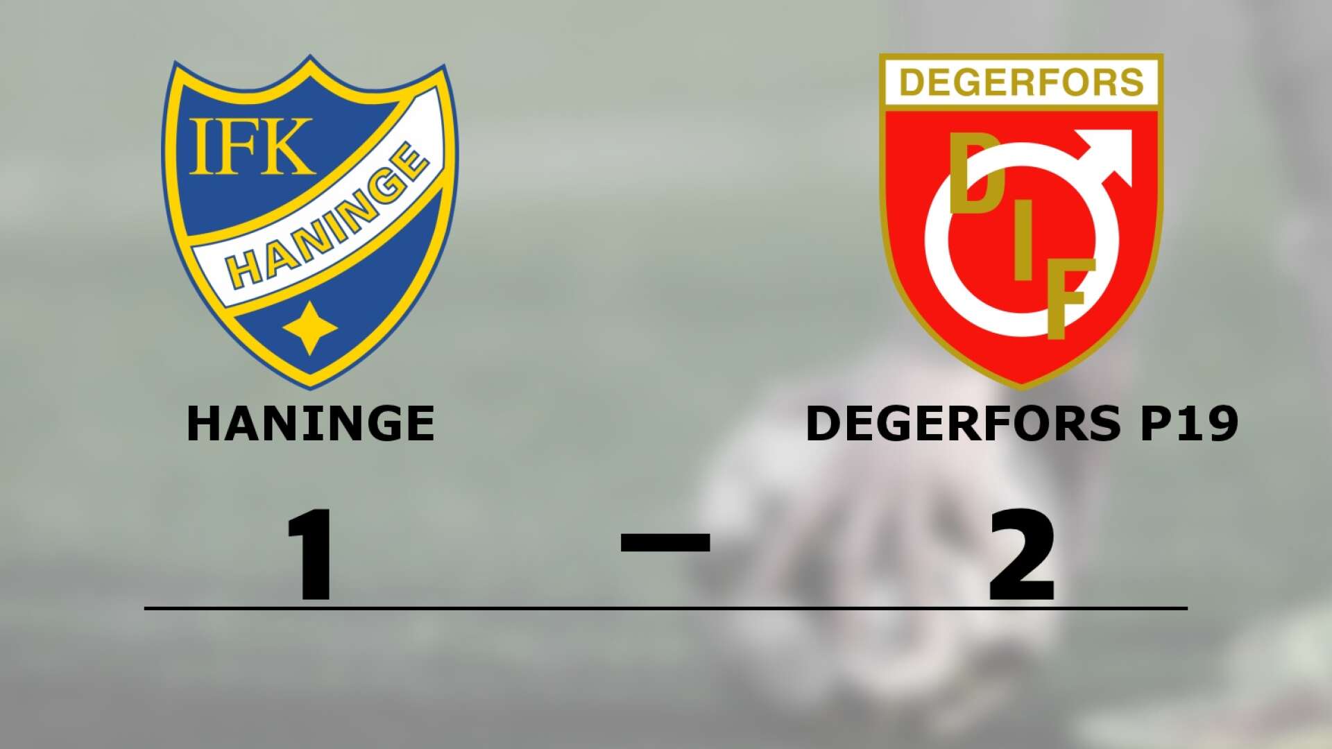 IFK Haninge/Brandbergen förlorade mot Degerfors IF Junior