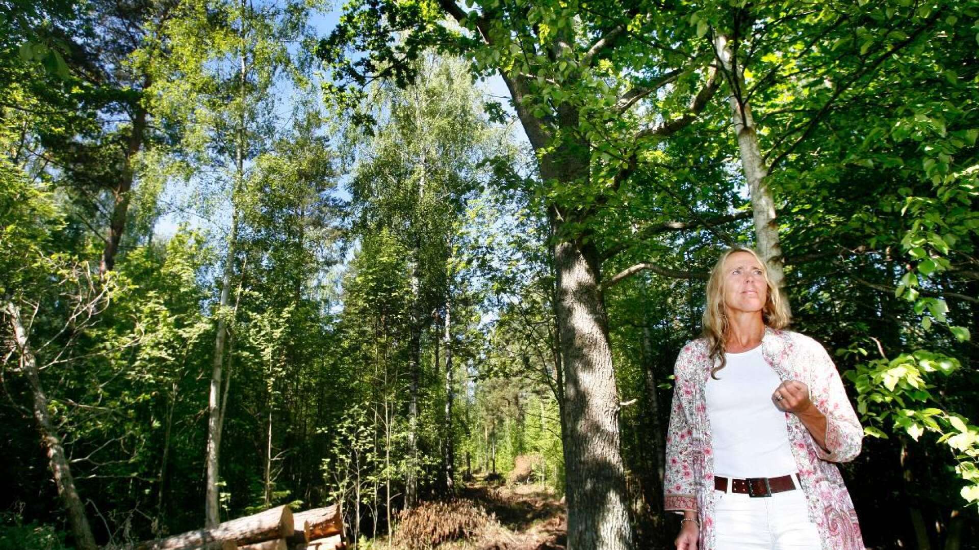 Tina Karling Hellsvik, stadsplanechef i Mariestad, tycker att västra Ekudden erbjuder ett mycket attraktivt läge. Här planerar kommunen ett nytt bostadsområde.