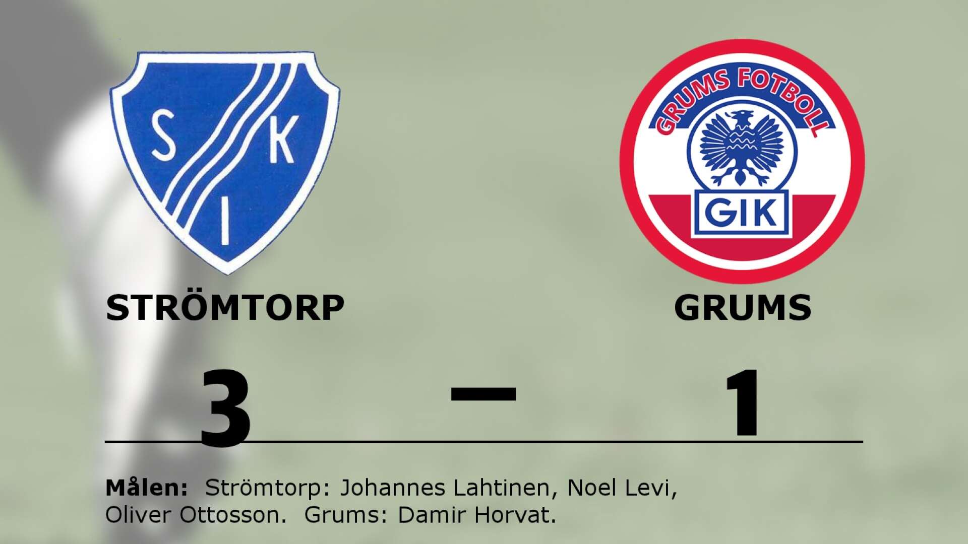 Strömtorps IK vann mot Grums IK Fotboll