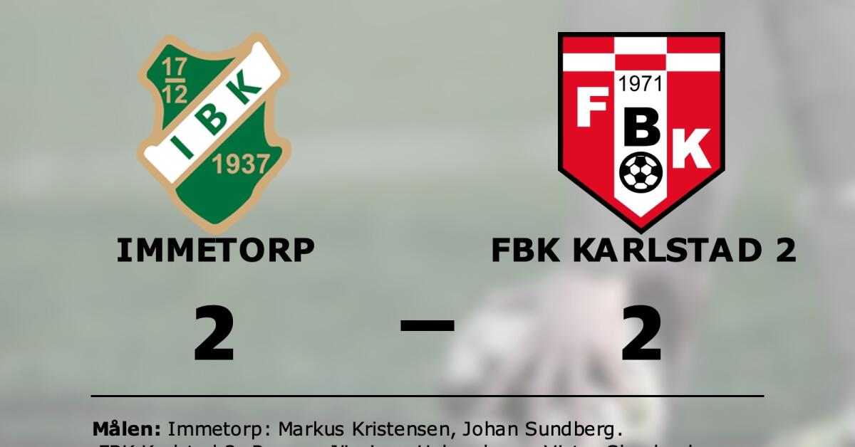 FBK Karlstad 2 kryssade mot Immetorp