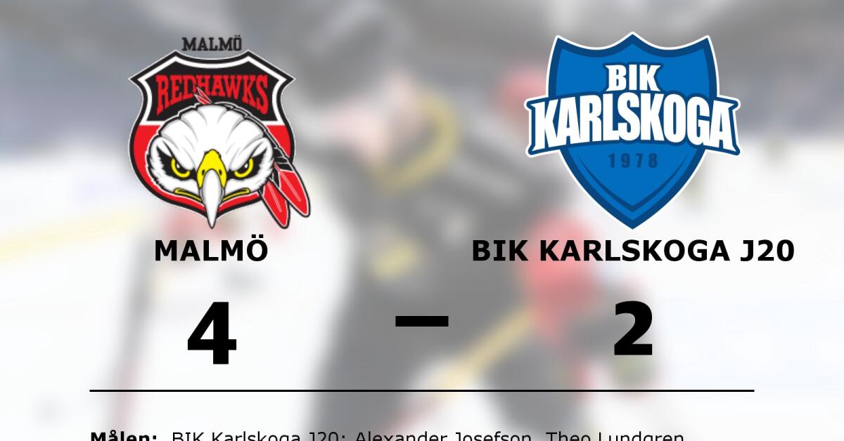 Alexander Josefson och Theo Lundgren målskyttar när BIK Karlskoga J20 förlorade