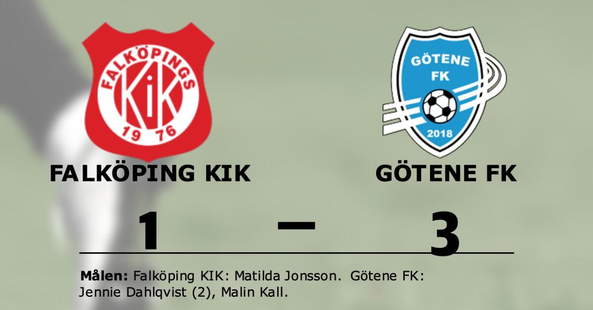 Götene FK vann efter Jennie Dahlqvists dubbel